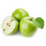 En elegant Äpple gröna, Svenskodlat sommaräpple med naturligt utseende och känsla. Detaljerad utformning med realistiskt bladverk. 