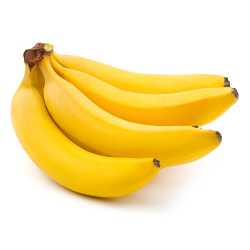 En elegant Banan, Banan från Chile med naturligt utseende och känsla. Detaljerad utformning med realistiskt bladverk. 