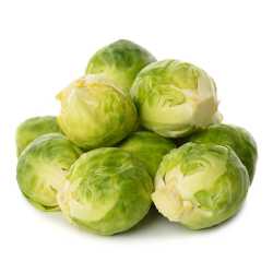 En elegant Brysselkål, Närodlad brysselkål med naturligt utseende och känsla. Detaljerad utformning med realistiskt bladverk. 