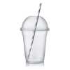 En elegant Mugg med sugrör, Mugg till smoothie tillverkad av återvunnen plast med naturligt utseende och känsla. Detaljerad utformning med realistiskt bladverk. 